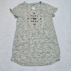Ariat Heathered Gray Maxi Dress with Pastel Embroidered Accents